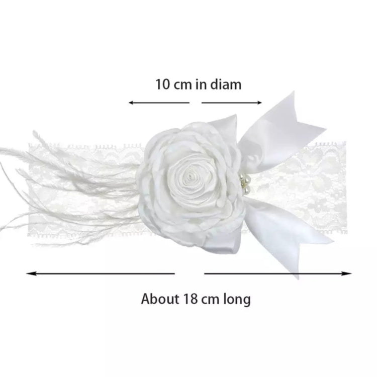 LIL MISS -  Vintage Flower Headband - Dusty Rose