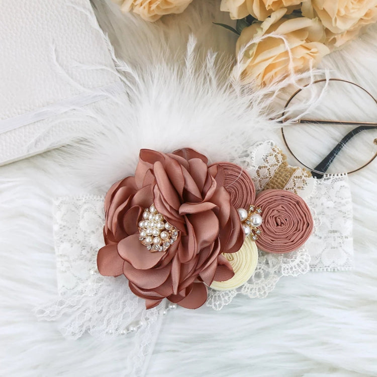 LIL MISS -  Vintage Floral Headband - Dusty Rose