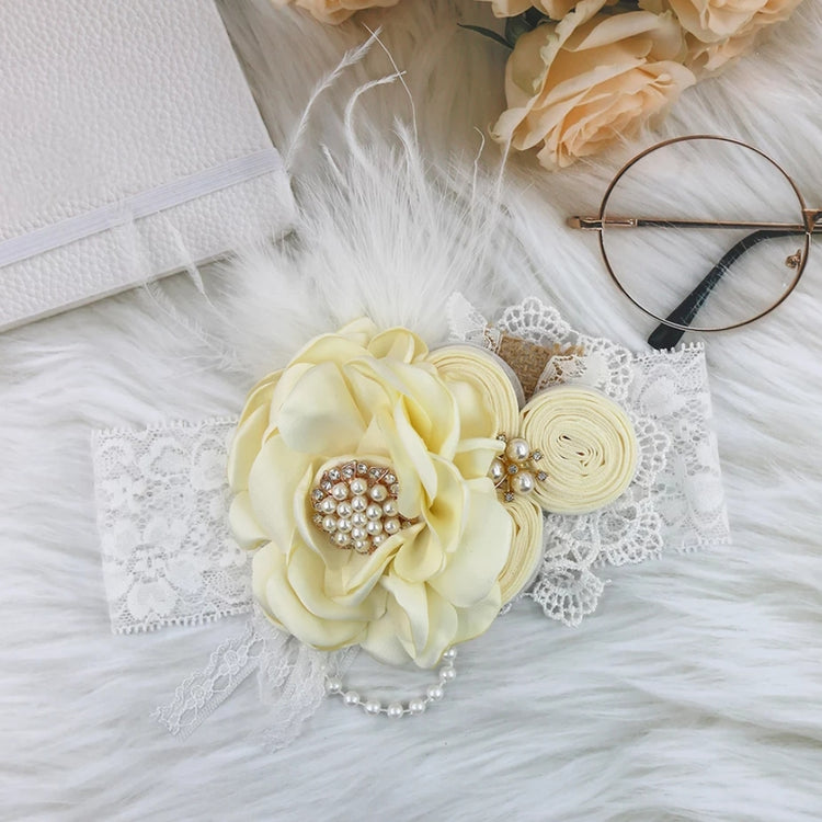LIL MISS -  Vintage Floral Headband - Ivory