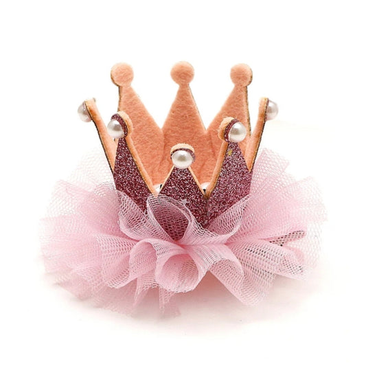 LIL MISS -  Pink Soft Crown Clip