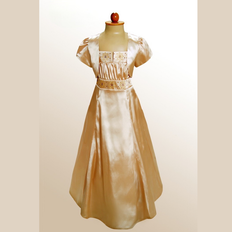 LIL MISS -  Tia - Gold - Girls Dress