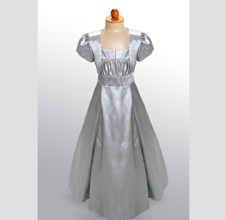 LIL MISS -  Tia - Silver - Girls Dress