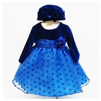 LIL MISS -  Holly - Blue - Girls Dress