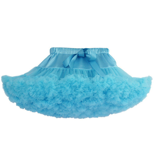 LIL MISS -  Premium Fluffy Pettiskirt - Turquoise - Girls Dress