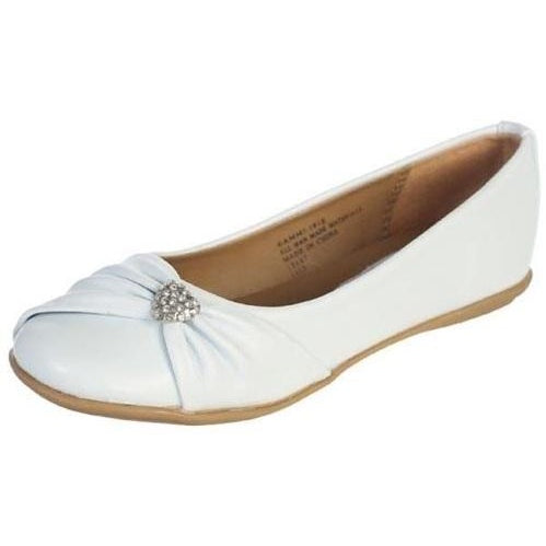 LIL MISS -  White Flat Shoe