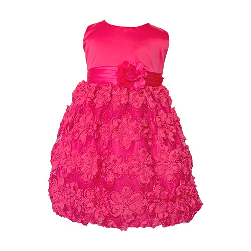 LIL MISS -  Addison - Hot Pink - Girls Dress
