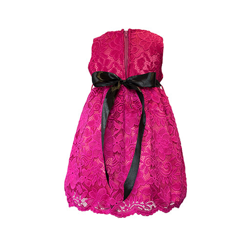 LIL MISS -  Alexis - Hot Pink - Girls Dress