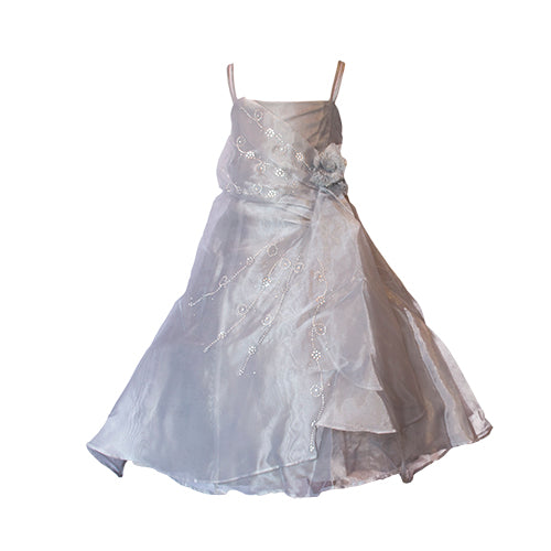 LIL MISS -  Anna - Silver - Girls Dress