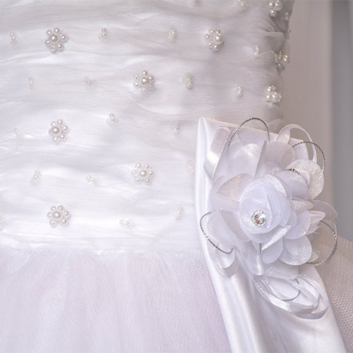 LIL MISS -  Crystal - White - Girls Dress