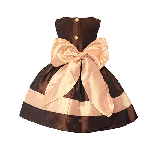 LIL MISS -  Emilia - Brown - Girls Dress