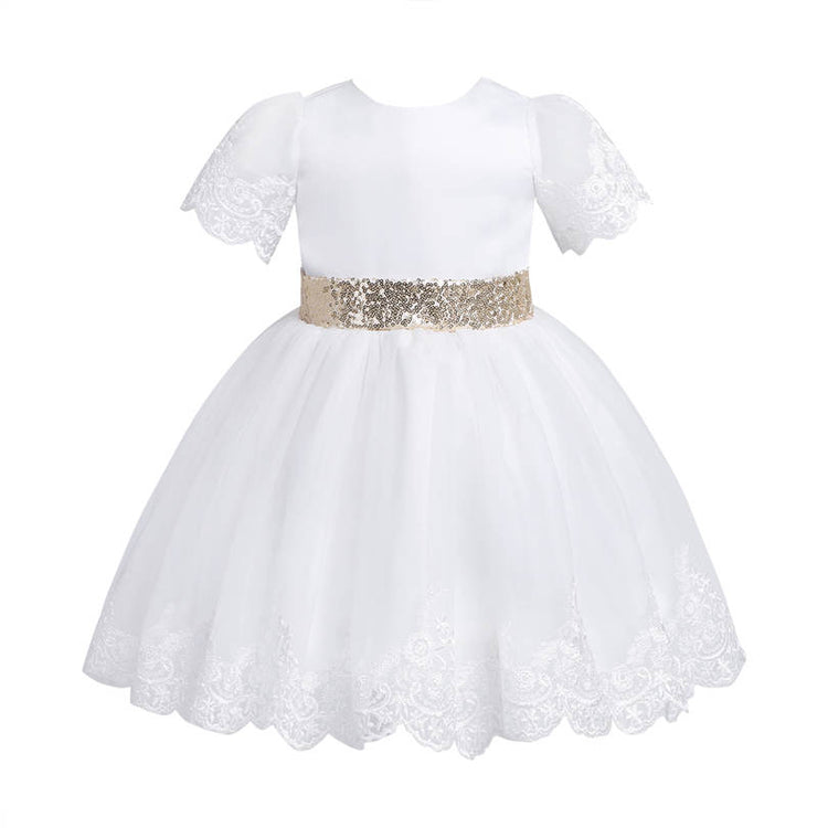 LIL MISS -  Kimberly - White - Girls Dress