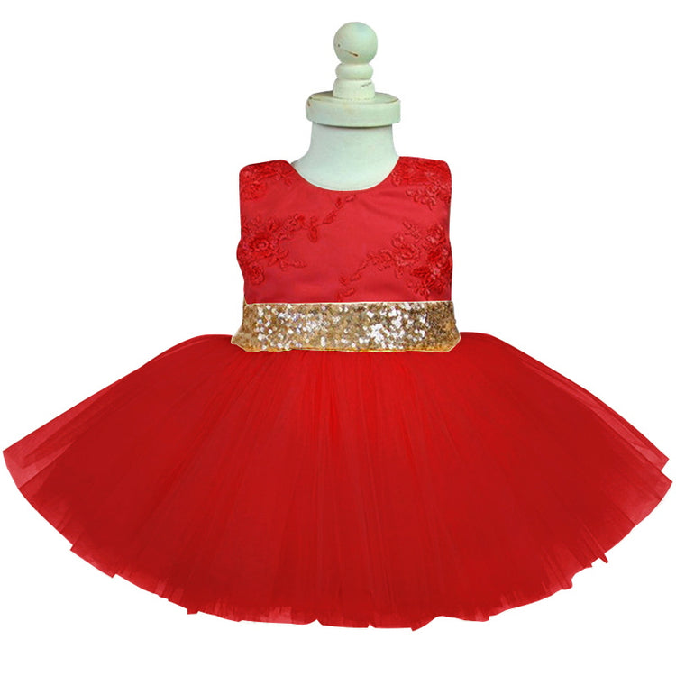 LIL MISS -  Kylie - Red - Girls Dress