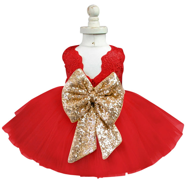 LIL MISS -  Kylie - Red - Girls Dress
