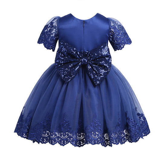 LIL MISS -  Kimberly - Navy - Girls Dress