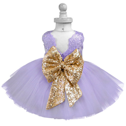 LIL MISS -  Kylie - Lilac - Girls Dress