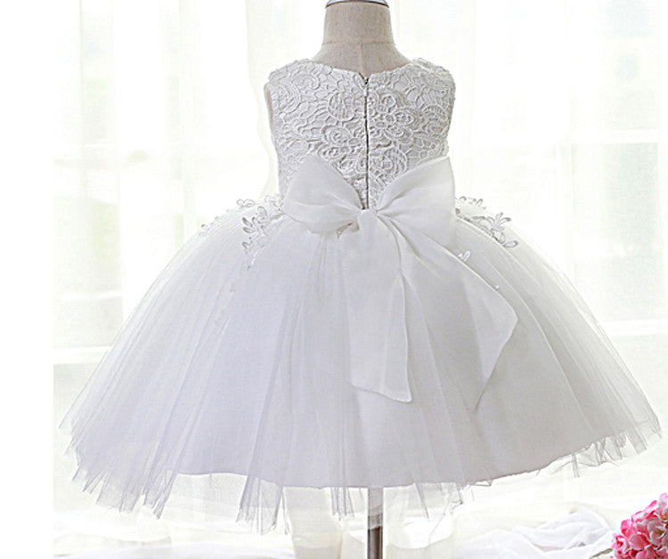 LIL MISS -  Katie - White - Girls Dress