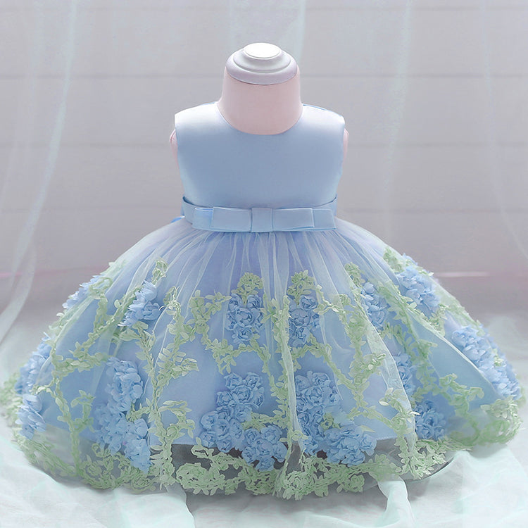 LIL MISS -  Kendall - Blue - Girls Dress