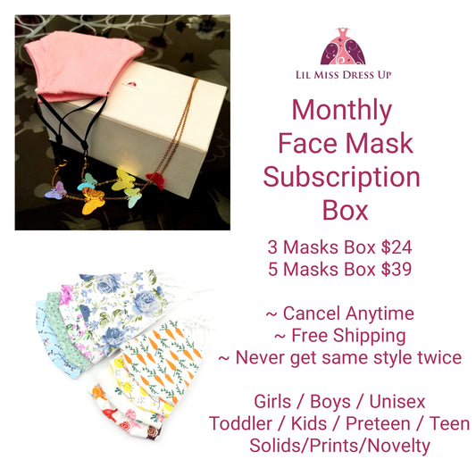 Monthly Face Mask Subscription Box