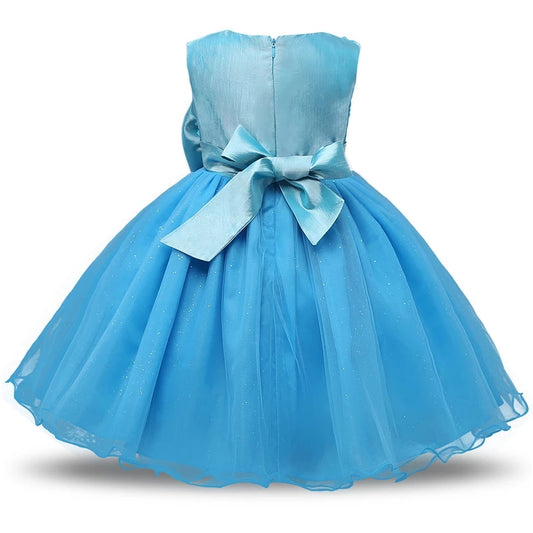 1st Birthday Signature Dress - BLUE