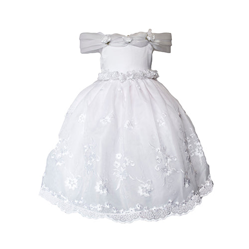LIL MISS -  Jocelyn - White - Girls Dress