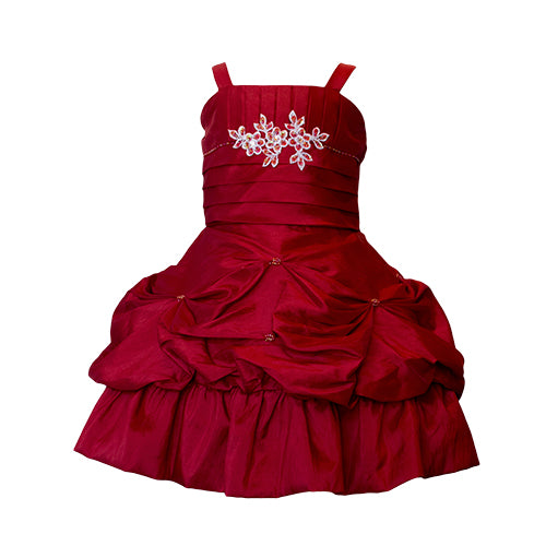 LIL MISS -  Nia - Burgundy - Girls Dress
