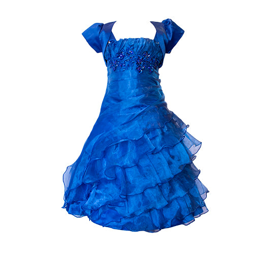 LIL MISS -  Octavia - Royal Blue - Girls Dress
