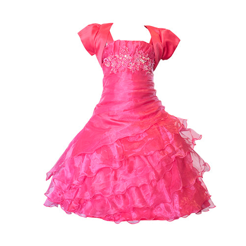 LIL MISS -  Octavia - Hot Pink - Girls Dress