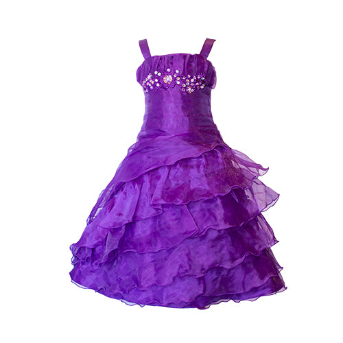 LIL MISS -  Octavia - Purple - Girls Dress