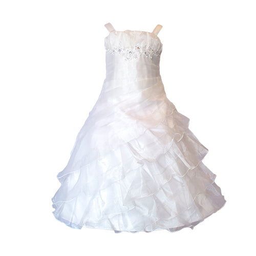 LIL MISS -  Octavia - White - Girls Dress