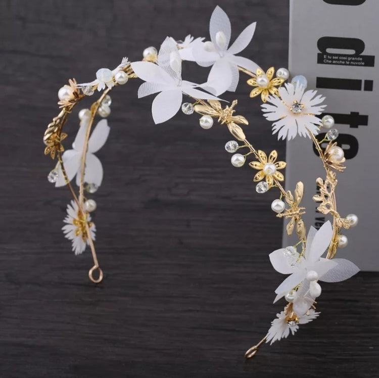 Jeweled Flower Headband