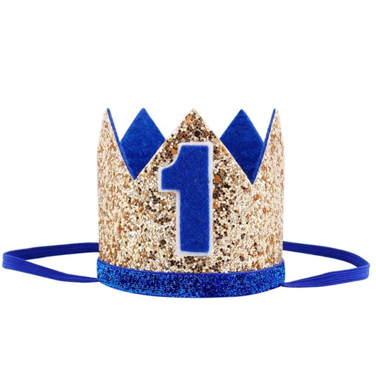LIL MR - Gold 1 Birthday Crown