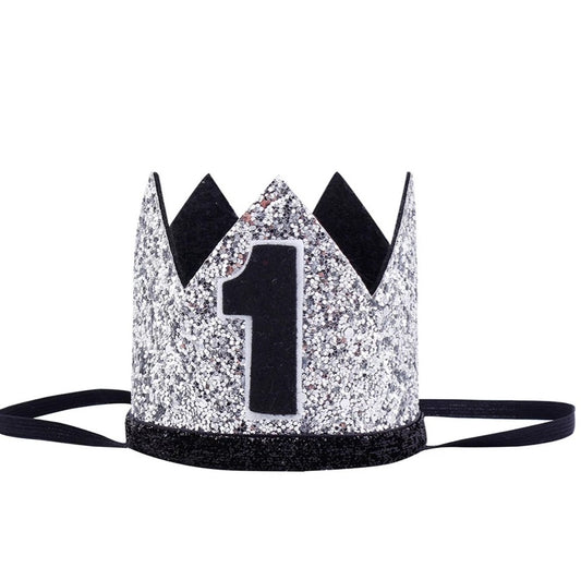 LIL MR - Black 1 Birthday Crown