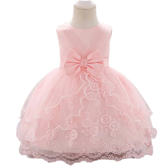 1st Birthday Signature Dress  - PINK
