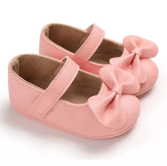 LIL MISS -  Pink Bow Baby Shoe 12 Months