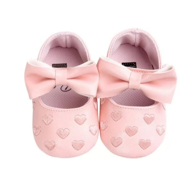 LIL MISS -  Pink Bow Baby Shoe 12 Months