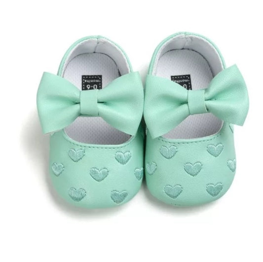 LIL MISS -  Mint Bow Baby Shoe 12 Months