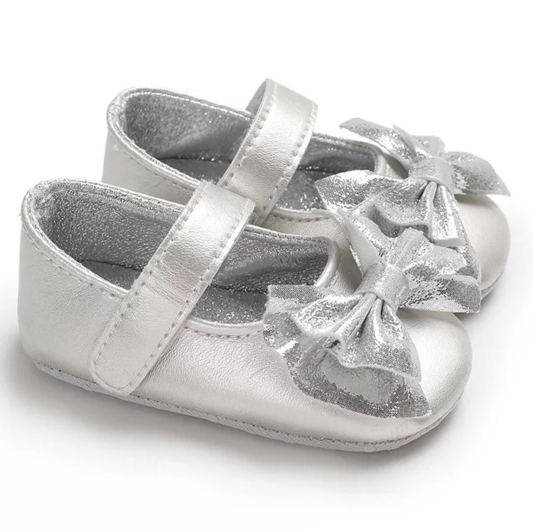 LIL MISS -  Silver Baby Shoe 12 Months