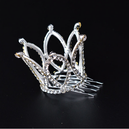 LIL MISS -  LIL MISS -  Crystal Crown 2" - Girls Dress