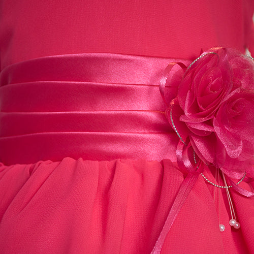 LIL MISS -  Soraya - Hot Pink - Girls Dress