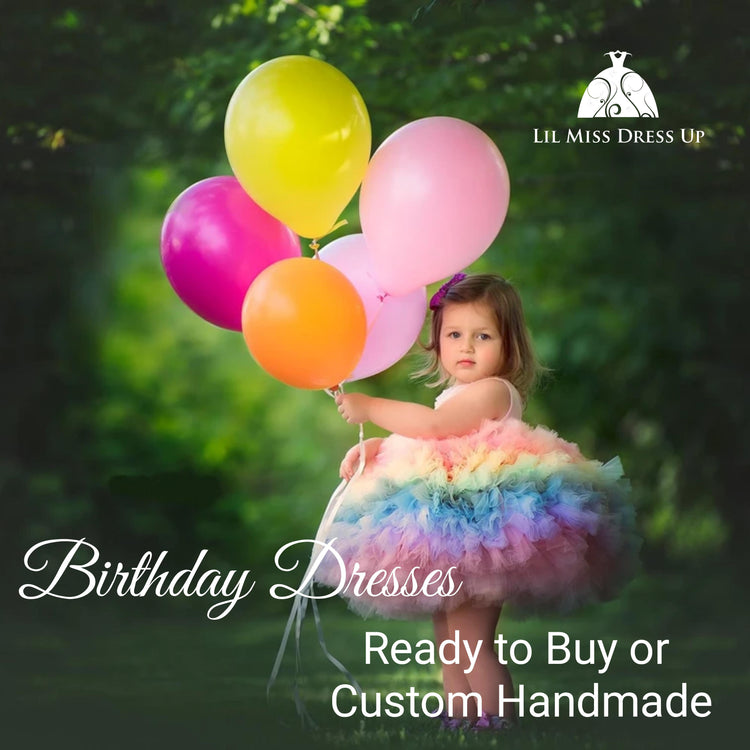 LIL MISS -  1st Birthday Lace Romper Signature Dress Up Set - Mint