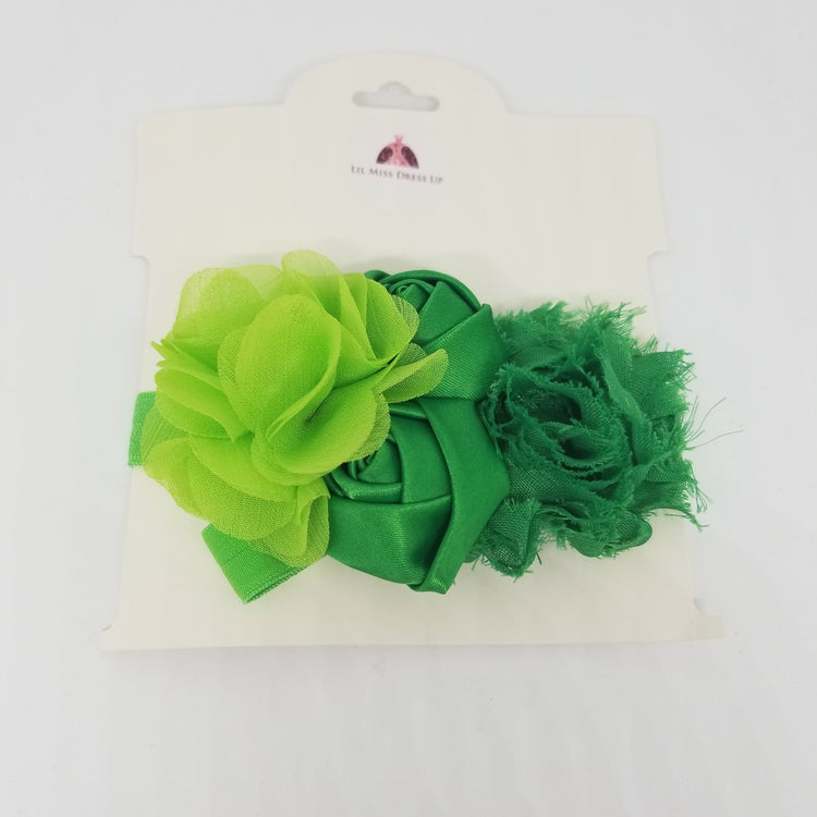 LIL MISS -  Flower Headband- Green