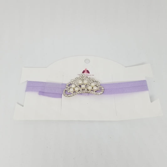 LIL MISS -  Jeweled Princess Crown Headband- Lilac