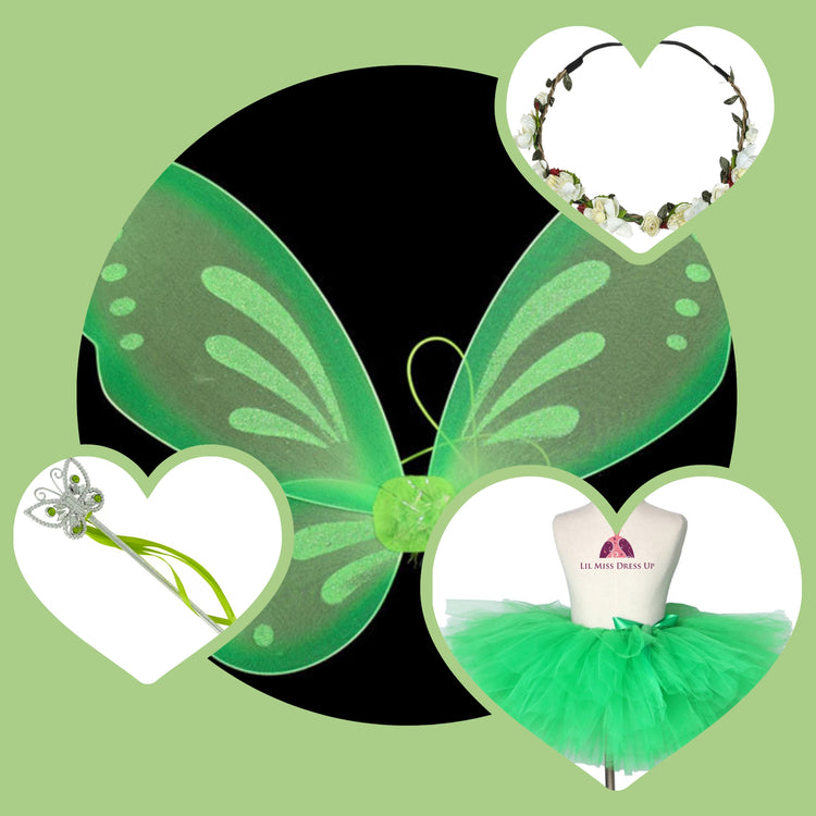 LIL MISS -  Fairy Signature Dress Up Set - Green