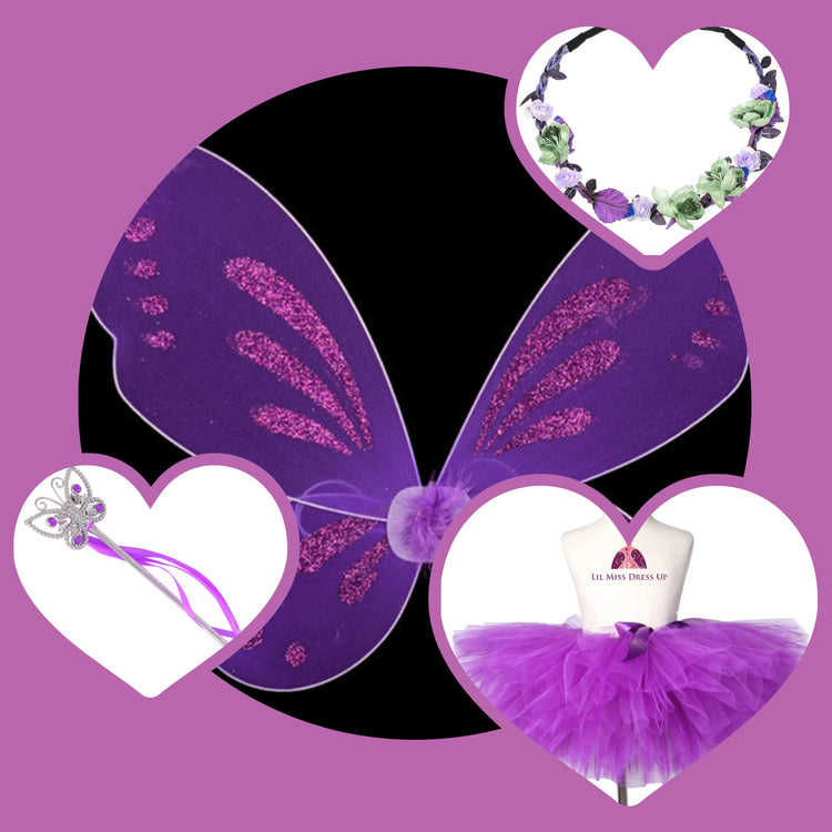 LIL MISS -  Fairy Signature Dress Up Set - Purple