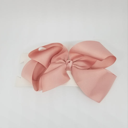 LIL MISS -  Large Bow Hair Clip- Pink