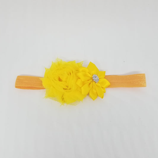 LIL MISS -  Flower Hairband- Yellow