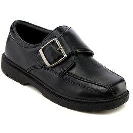 LIL MR - Boys Shoe Buckle - Black Patent
